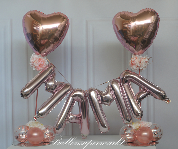 Ballondeko-Mama-zum-Muttertag-Rosegold