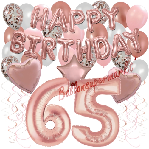 Ballons-und-Dekorations-Set-zum-65.-Geburtstag-Happy-Birthday-Rosegold