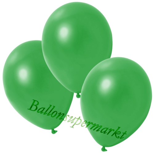 Deko-Metallic-Luftballons-Gruen-Ballons-aus-Natur-Latex-zur-Dekoration