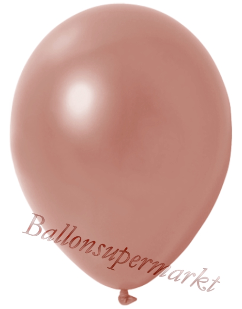 Deko-Metallic-Luftballons-Rosegold-Ballons-aus-Natur-Latex