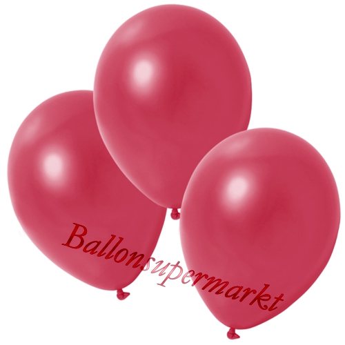 Deko-Metallic-Luftballons-Rot-Ballons-aus-Natur-Latex-zur-Dekoration