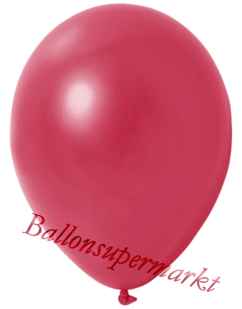 Deko-Metallic-Luftballons-Rot-Ballons-aus-Natur-Latex