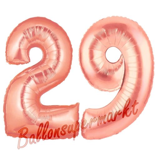 Folienballons-Zahlen-29-Rosegold-Luftballons-Geschenk-29.-Geburtstag-Jubilaeum-Firmenveranstaltung