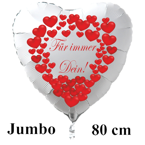 Grosser-weisser-Herzluftballon-zum-Valentinstag-Fuer-immer-Dein