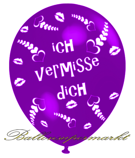 Ich-vermisse-Dich-Luftballon-Violett