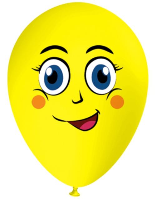 Luftballon-Gesicht-Emoji-lacht-gelb-1-Stueck-Latexballon-Dekoration