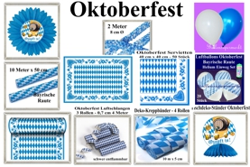 Oktoberfest: Festdekoration und Luftballons