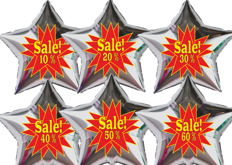 Sale-Helium-Stern-Luftballons-in-Silber-Prozente-10-Przent-20-Prozent-30-Prozent-40-Prozent-50-Prozent-und-60-Prozent