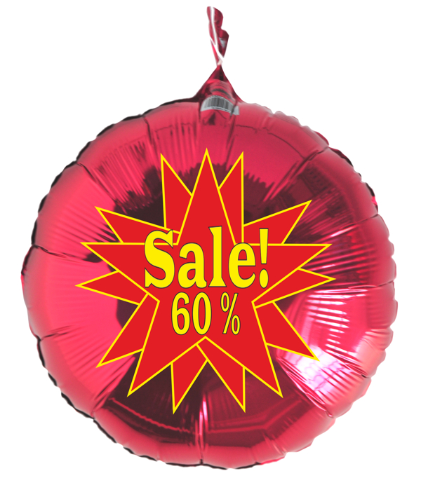 Sale-star-60-prozent-roter-Rundballon-aus-Folie-zur-Geschaeftsaktion-Werbeaktion-Sales