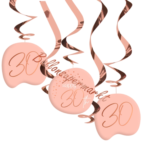 Swirl-Dekoration-Elegant-Lush-Blush-30-Raumdekoration-Partydeko-zum-30.-Geburtstag-Deko-Spiralen