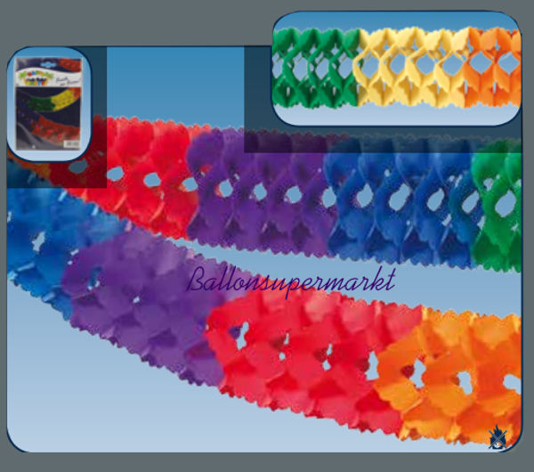 bunte Girlande 5 Meter, Festdekoration