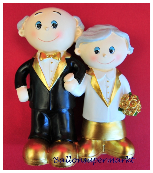 tischdeko-goldene-hochzeit-grosses-hochzeitspaar