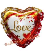 Love Glamour Jumbo Luftballon aus Folie inklusive Helium