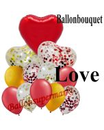 Ballon-Bouquet Love mit 12 Luftballons