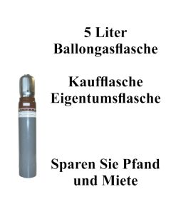 5 Liter Ballongasflasche im Verkauf