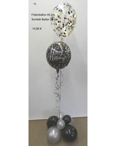 Ballon-Bouquet mit Konfetti Ballon 