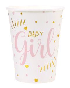 Baby Shower Partybecher, pink