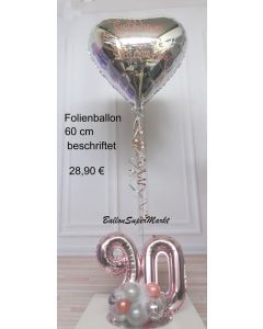 Ballon-Bouquet mit Zahlen