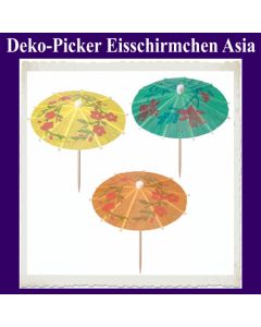 Deko-Picker Eisschirmchen Asia