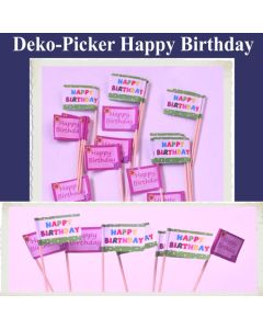 Deko-Picker Happy Birthday