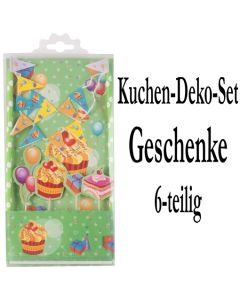 Torten Dekorations Set Geschenke, Kuchendekoration 