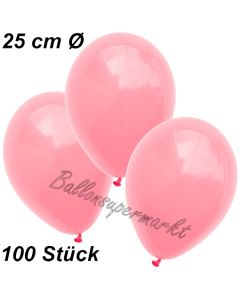 Luftballons 25 cm, Neon Pink, 100 Stück 