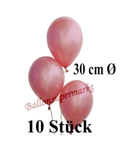 10 Stück Luftballons Rosegold Metallic, 30 cm