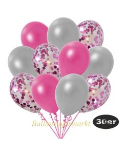 luftballons-30er-pack-10-pink-konfetti-und-10-metallic-pink-10-metallic-silber