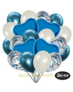 luftballons-50er-pack-14-hellblau-konfetti-und-15-metallic-perlmutt-15-chrome-blau-und-6-folienballons-blau