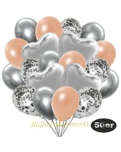 luftballons-50er-pack-14-silber-konfetti-und-15-metallic-lachs-15-chrome-silber-und-6-folienballons-silber