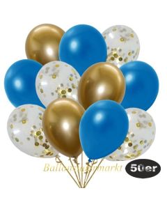 luftballons-50er-pack-15-gold-konfetti-und-18-metallic-blau-17-chrome-gold