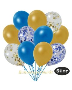 luftballons-50er-pack-8-blau-konfetti-7-gold-konfetti-und-18-metallic-blau-17-metallic-gold