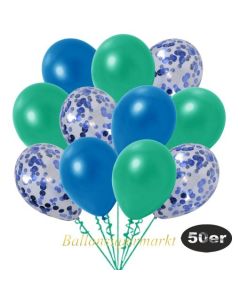 luftballons-50er-pack-15-blau-konfetti-und-18-metallic-blau-17-metallic-tuerkisgruen