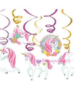 Magical Unicorn Swirl Dekoration zum Kindergeburtstag