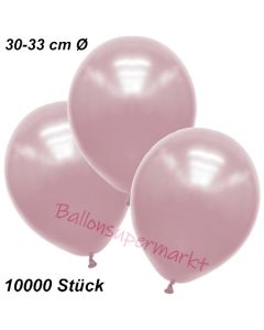 Premium Metallic Luftballons, Rosa, 30-33 cm, 10000 Stück