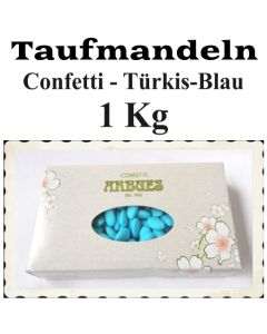 Taufmandeln Confetti, Blau