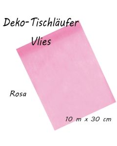 Tischläufer, Tischdecke, Vlies, rosa