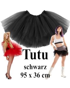 Tutu Tüllrock Schwarz zur Hen Night Party, Junggesellinnenabschied